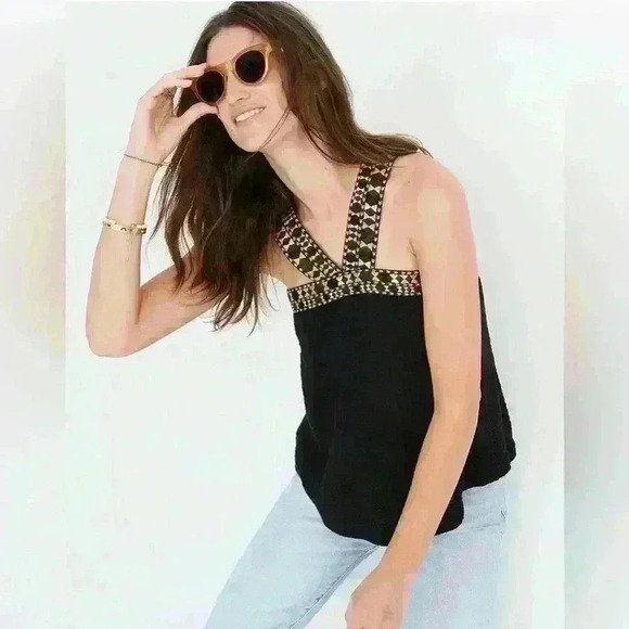 Madewell Embroidered Swing Sweater Tank Size XXS. NWT - Picture 1 of 10